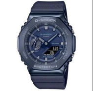 Casio G Shock GM-2100B-2A G-Shock八角型鋼面藍底