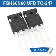 2pcs FGH60N60UFD TO-247 FGH60N60 UFD TO247 60N60 60N60UFD 600V/60A IGBT Transistor new original IC
