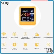 Smart Mini Desk Clock With Full Screen Gif Animation And Weather Forecast