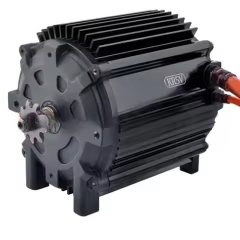 KR5V 72V 5000W Electric BLDC Motor for Electric Motorcycle Temperature Brushless Motor Go Kart Peak 