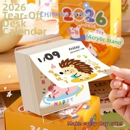 CHIHI Desk Calendar, Cartoon with Holder 2026 Calendar