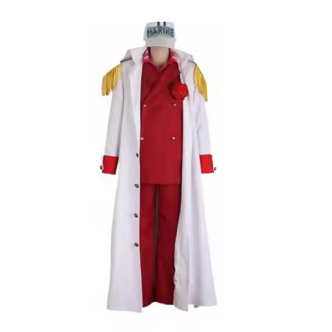 Anime Cosplay Costumes Akainu Sakazuki Borsalino Uniform Halloween Justice White Navy Army Marines A