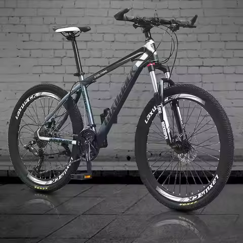 24" 26" Colored Carbon Steel Frame Mtb Cycle 24 26 27.5 Inch Speed Disc Brake Mountain Bike Tires Mt