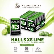 Halls XS Sugar Free Candy Lime (15g x 12)