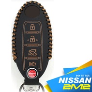 [2M2 Key Leather Case] Infiniti G25 G37 M25 M37 Extreme Car Sensor Smart Case Four-Button Model