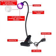 YXO YUXINOU Upgraded 10w 365nm 395nm UV LED Black Light Fixtures with Gooseneck and Clamp for UV Gel