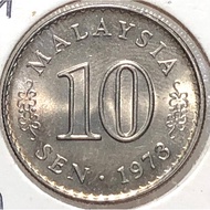 10 SEN 1973 ( UNC ) MALAYSIA PARLAMENT HOUSE