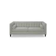 Elegant Luxurious Saffron 3 Seater Fabric Sofa Beige Nordic Design Living room