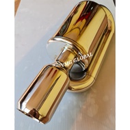 Exhaust MUGEN Twin Loop SFlow Stainless Steel Ekzos Good Quality