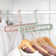 MALAYSIA : PENGANTUNG AMPAIAN KERINGKAN BAJU DAN PAKAIAN 9 LUBANG/ 9 HOLE MULTIFUNCTIONAL MAGIC HANGER