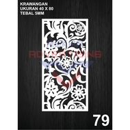 KRAWANGAN PVC BOARD / ORNAMEN PVC FOAM BOARD TEBAL 5MM MODEL 79