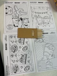 IRVINS MINIONS FUN COLOURING KIT 填色冊 連木顏色筆