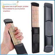 EMOTEMY Pocket Guitar, Guitar Practice Maple Wood Chord Trainer, Light Weight 6 String 6 Fret F/Begi