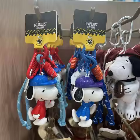 Peanut Comics 75th Anniversary Series Snoopy Cartoon Dopamine Pendant Bag Keychain Pendant Holiday G
