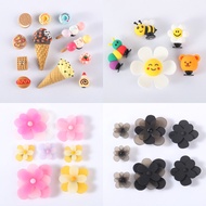 Miss Zoe Jibtz 3D Ice cream hole bags Accessories smiling face flower hole bags Accessories 3D flowe
