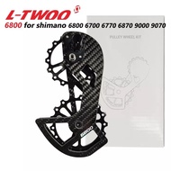 ชุดลูกรอกตีนผีเซรามิกคาร์บอนไฟเบอร์รอกวงล้อขนาดใหญ่13T + 18T สำหรับ Shimano L-TWOO/105 /R7000น้ำหนัก