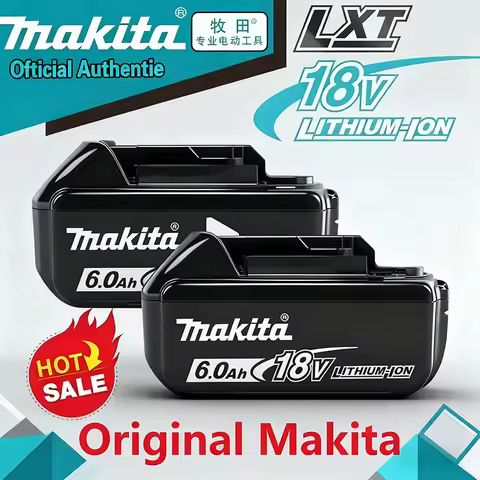 100% Genuine 18V Makita 5Ah 6Ah 9Ah Makita Battery BL1840 BL1830B BL1850B BL1850 BL1860 BL1815 Repla
