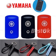Yamaha Nmax 2020 2021 Aerox S Xmax Sniper 2021 Remote Key Silicone Case Cover with Keychain COD NVX155 NMAX AEROX JAUNS XMAX300