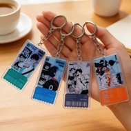 4Pcs/Set Haikyuu Anime Merch Oikawa Tooru Kageyama Tobio Kuroo Tetsurou Hinata Shoyo Acrylic Ticket 