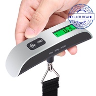50kg/110lb Digital Lcd Electronic Luggage Scale Portable Weight Scales 50kg Hanging F8h1