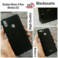Wsid Case Redmi 6 / Note 5 Pro / S2 Softcase Blackmatte Case Redmi 6 / Redmi Note 5 Pro / Redmi S2