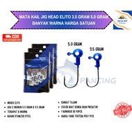 Elito Jig Head Fishing Hook Color For Soft Lure 3.5gram & 5 Gram Suitable For Ultra Light Unit Price