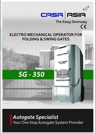 Casa Asia SG-350 SG350 SG 350 CASA ASIA  AUTOGATE SWING/ FOLDING SWING