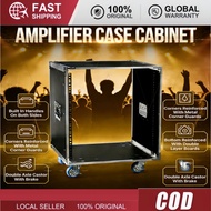 Amplifier Rack Case 10U 12U 16U Cabinet with Wheels for KTV Home Audio Stage Equipment