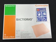 S&N Bactigras 7457 Medicated Paraffin Gauze Dressing 10cmx10cm Chlorhexidine PARAFFIN Gauze Smith &