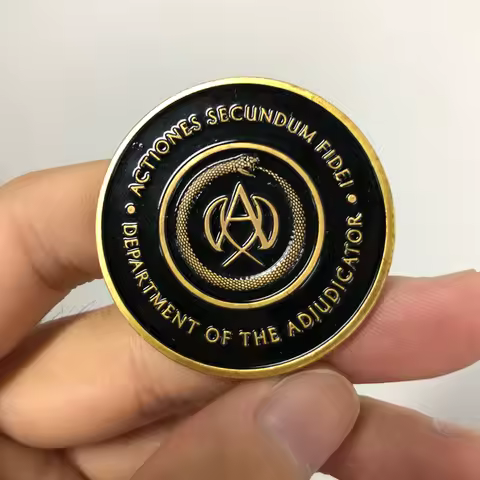 John Wick Continental Hotel Coin Cosplay Keanu Reeves Referee Metal Alloy Coins Adjudicator Fan Coll