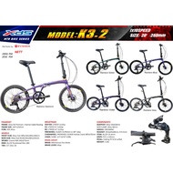 XDS FOLDING BIKE - XDS K3 2  - SUPER LIGHT FRAME ALUMINUM - 10 SPEED - 10.5KG+- (PENANG)