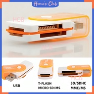 HCB Card Reader 4 Slot / Usb Multi Memory Converter To Flashdisk 4In1 / Usb Bluetooth Audio Receiver / Multi Cardreader