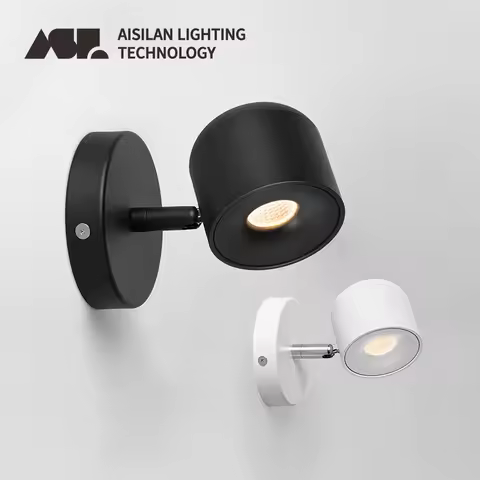 Aisilan LED Wall Sconce Lamp Dimmable spotlight Adjustable Wall Light for Bedside reading Corridor m