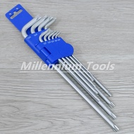 SB TOOLS 9Pcs 5 Point Extra Long Torx Key Set