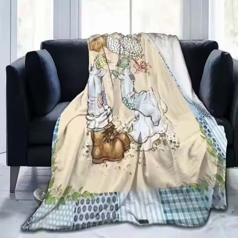 Sarah Kay Collage Artist Blanket Warm Fleece Soft Flannel Children's Painter Artist Throw Blankets f