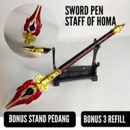 Sword pen viral Pulpen Pedang keren Genshin Impact Wolf Gravestone WGS panjang 20cm Stainless Steel 