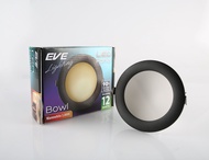 EVE โคมไฟ ดาวน์ไลท์ ขอบดำ โคมไฟฝังฝ้า โคมฝังฝ้า แอลอีดี LED รุ่น Bowl  ขนาด 8W 12W 18W 25W แสงขาว แส