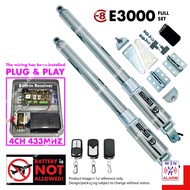 E8 E3000 620MM ( 4CH 433MHZ H5 )    ( SET )   SWING ARM AUTOGATE HEAVY DUTY DREAM ARM AUTO GATE SYST