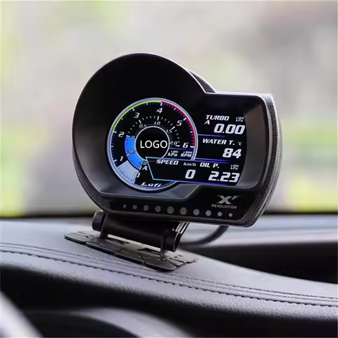 LUFI XF OBD2 Digital Smart Meter Gauges For Car Afr RPM Fuel EXT Oil Speed Smart Meter English Versi