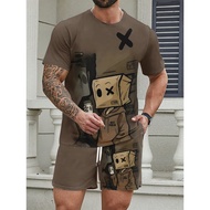 2PCS Men's Casual Fashion Suit 2 Pieces Set