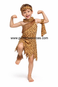 READY STOCK Cosplay Kids Children Tarzan Boy Jungle Boy Costume African Movie Character Story Book C