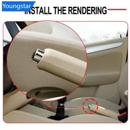 【FY】  Car Handbrake Lever Parking Button Cover Chrome Decoration Shell Car Styling Accessorie for Vo