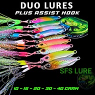 Metal jig set plus hook 10gram/ 15gram 20gram 30gram drag metal cast dmc non gid assist hok jig meta