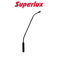 SUPERLUX E322LB GOOSENECK MIC, 60CM, BLACK , GOOSENECK MICROPHONE FOR CONFERENCE APPLICATIONS