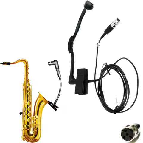 Professional Beta98 Cardioid Condenser Instrument Microphone For Shure TA4F mini 4Pin Studio Mics XL