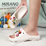 MIRANO 2322L New Women slip on massage beathable beach slipper with jibbits