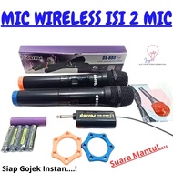 Dorras Mic Wireless Double DS-888 Double Mic Wireless Mic Caiwa/ Mic Wireless Double sony
