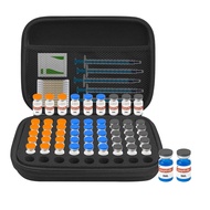 [jwerlyday]Peptide Storage Case-3ML Peptide Case 63-Slot Organizers with Mesh Pockets for Fridge Fit