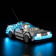 MOC LEGO 77256 相容 Speed Champions 回到未來 LED 燈光套件（不含模型）