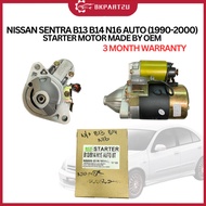 NISSAN SENTRA B13 B14 N16 AUTO (1990-2000) STARTER MOTOR MADE BY OEM 3 MONTH WARRANTY